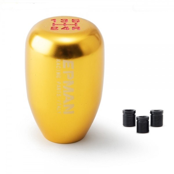  Manopla de Câmbio Curta 5 Marchas + Ré em Alumínio Epman - Dourado