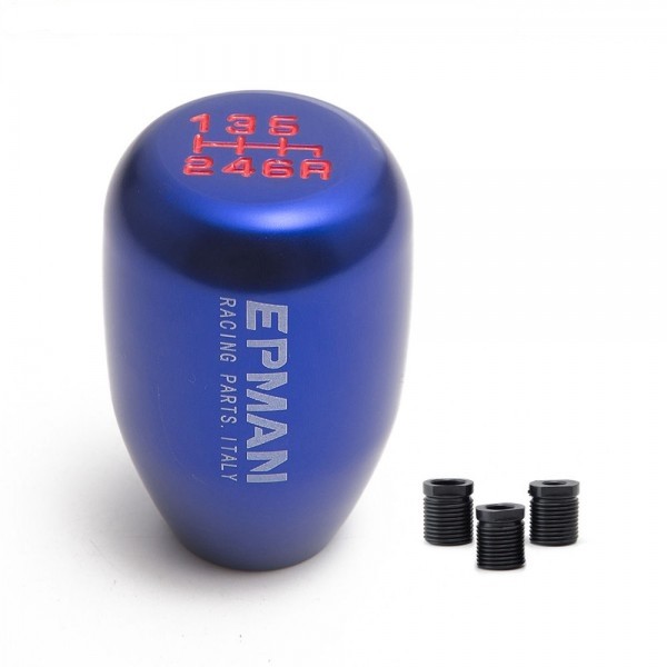  Manopla de Câmbio Curta 6 Marchas + Ré em Alumínio Epman - Azul