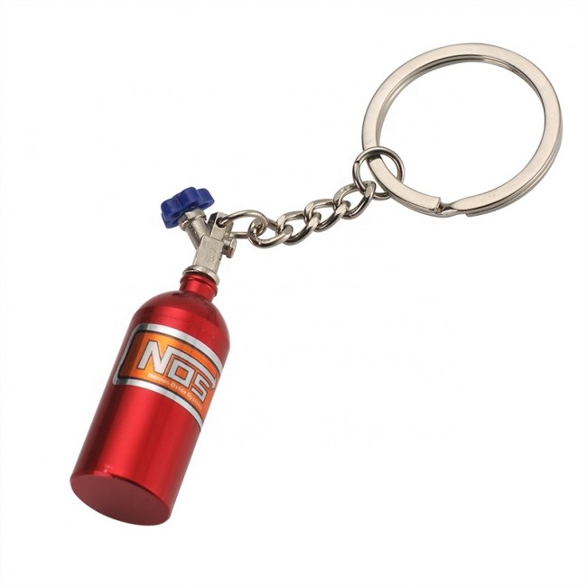 Chaveiro Garrafa Nitro NOS (Nitrous Oxide Systems) - Vermelho