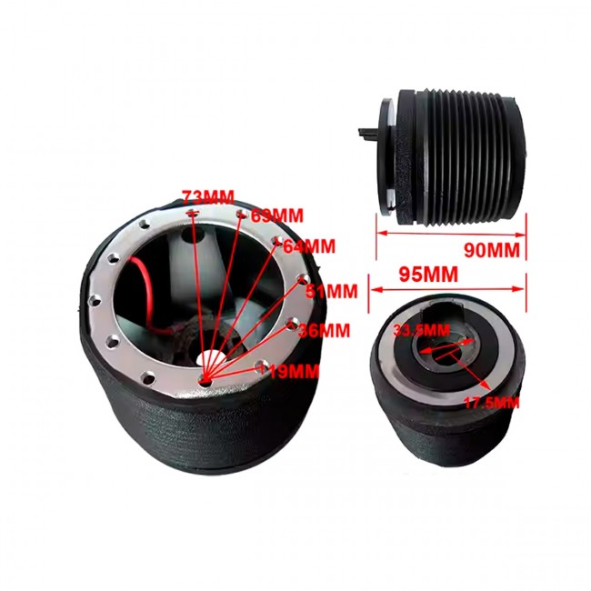 Cubo EPMAN Adaptador de Volante Esportivo para Veículos Daewoo - 36 Dentes