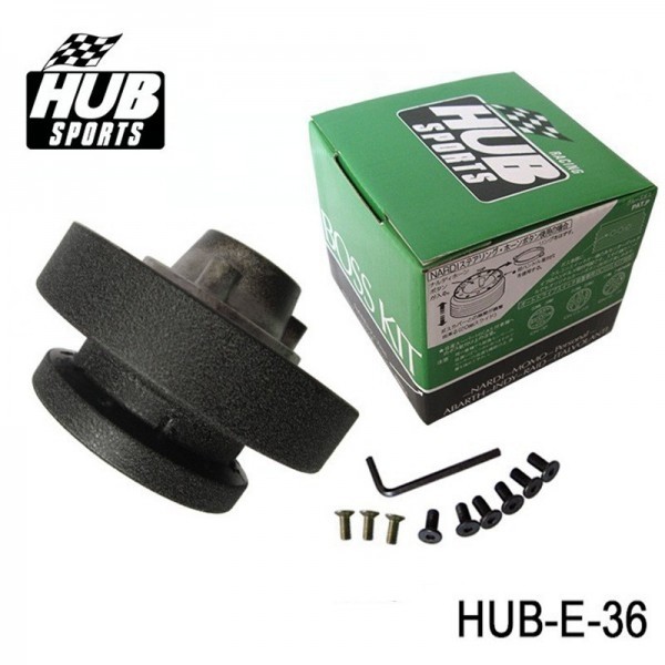 Kit Volante Esportivo Epman + Cubo Hub para BMW E36 - Vermelho