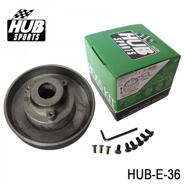 Kit Volante Esportivo Epman + Cubo Hub para BMW E36 - Vermelho