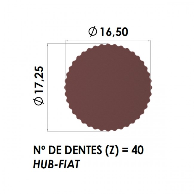 Cubo Curto HUB Adaptador de Volante Esportivo para FIAT - 40 Dentes - Epman