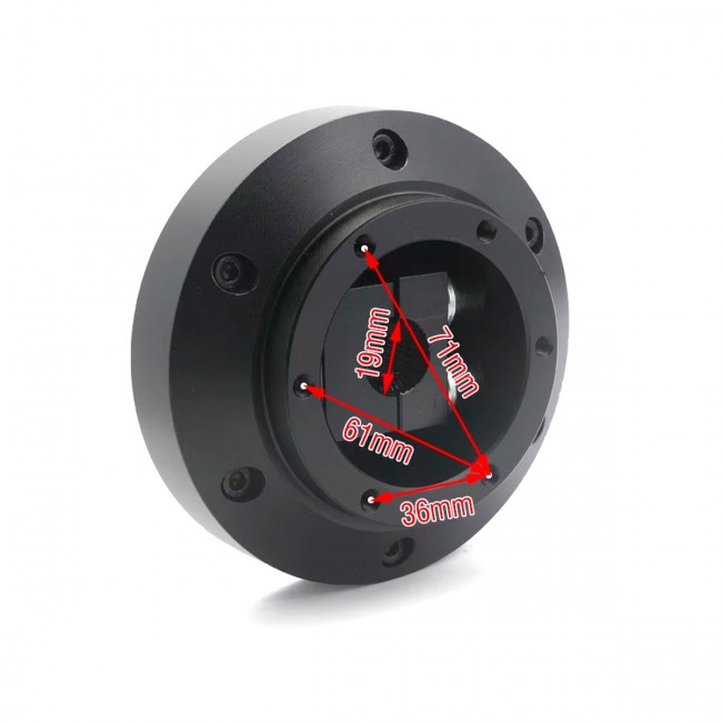 Cubo Curto EPMAN Adaptador de Volante Esportivo para MITSUBISHI EVO 7 8 9 - 2001 a 2007