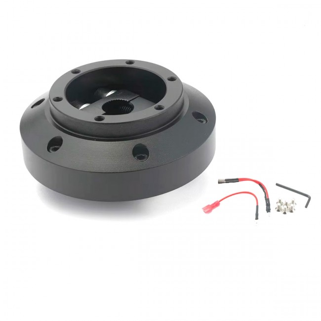 Cubo Curto EPMAN Adaptador de Volante Esportivo para MITSUBISHI EVO 7 8 9 - 2001 a 2007