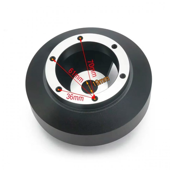 Cubo Curto EPMAN Adaptador de Volante Esportivo para Mitsubishi EVO X