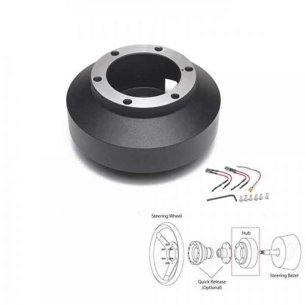 Cubo HUB Adaptador de Volante Esportivo para Subaru Impreza WRX STi 08-14