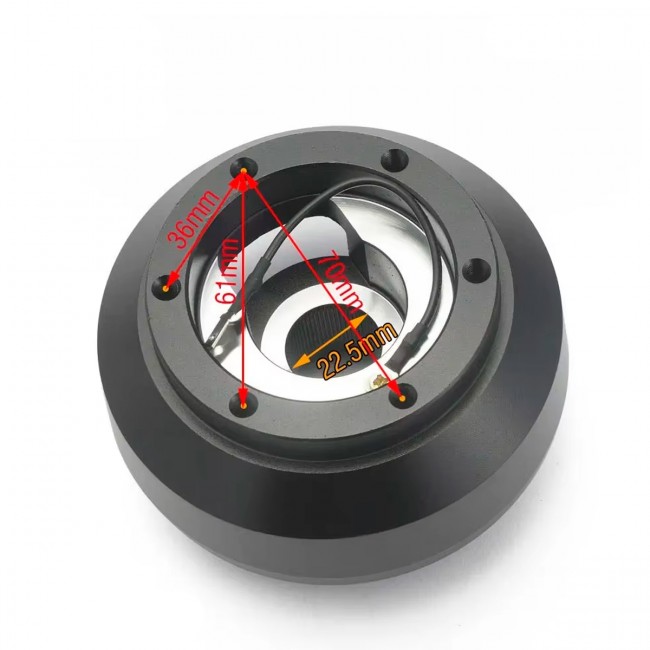 Cubo Curto EPMAN Adaptador de Volante Esportivo para Honda Civic Fit 2015+