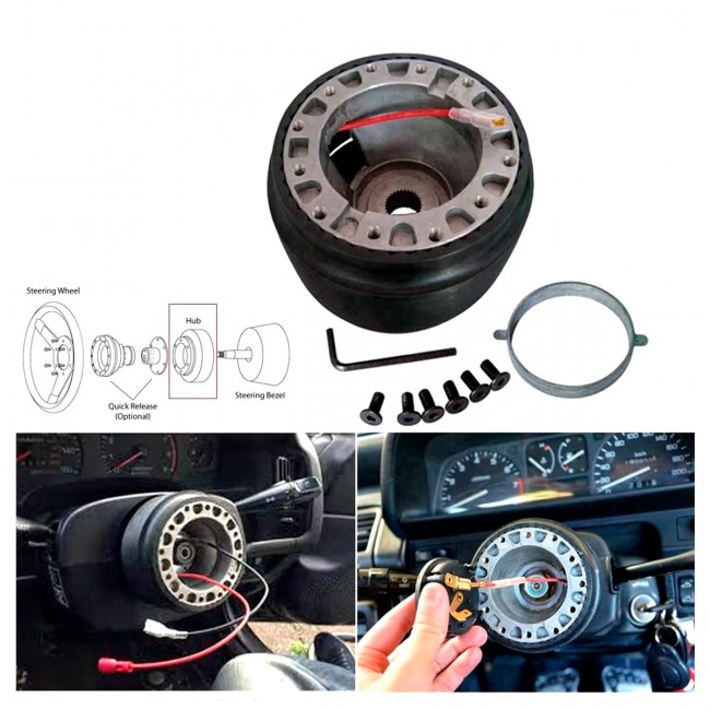 Cubo EPMAN Adaptador de Volante Esportivo para Suzuki Jeep SJ413 Forte Samurai