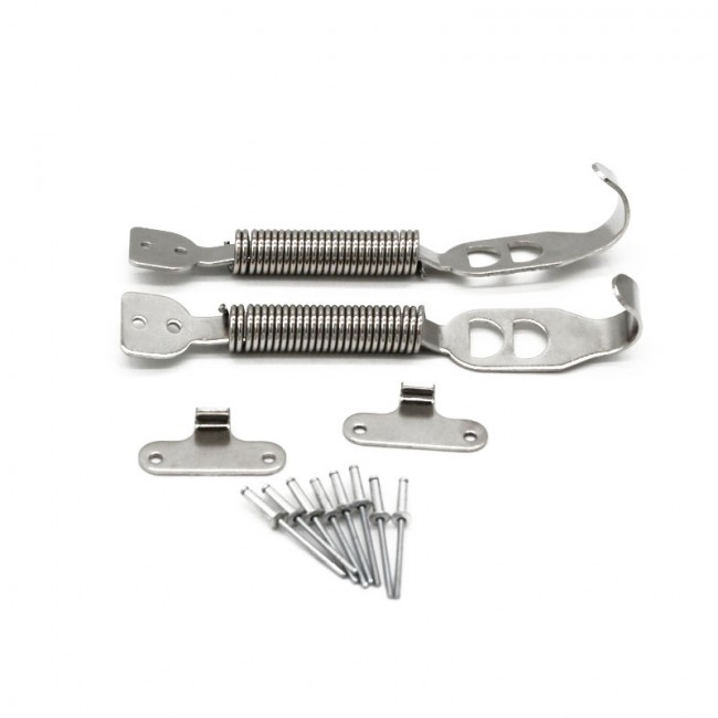 Trava de Tampa Traseira Universal com Mola Inox