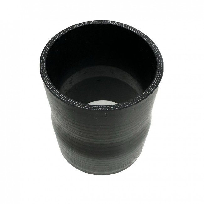 Mangote Preto em Silicone Redutor Reto 3" (76mm) para 2,75" (70mm) x 100mm - Epman