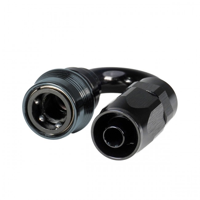 Conexão Engate Rápido SAE 3/8" 180° graus para Mangueira Aeroquip 6AN - Epman