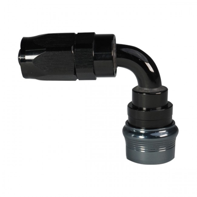 Conexão Engate Rápido SAE 1/4" 90° graus para Mangueira Aeroquip 4AN - Epman