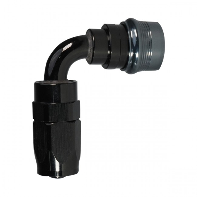 Conexão Engate Rápido SAE 3/8" 90° graus para Mangueira Aeroquip 6AN - Epman