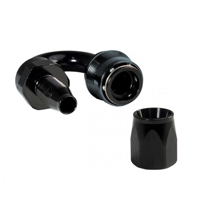 Conexão Engate Rápido SAE 1/2" 180° graus Apara Mangueira Aeroquip 8AN - Epman