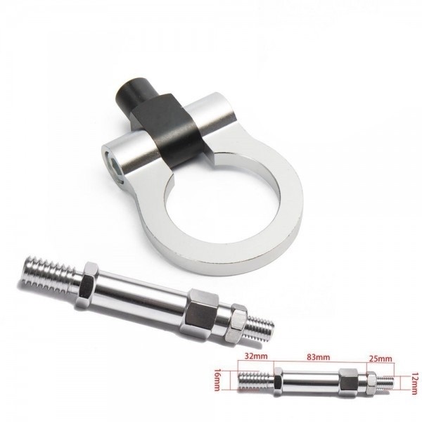 Engate Reboque Esportivo Billet c/ rosca para Audi A4 2010 - 2015 Epman - Prata