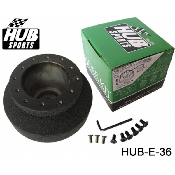 Kit Volante Esportivo Epman + Cubo Hub para BMW E36 - Vermelho