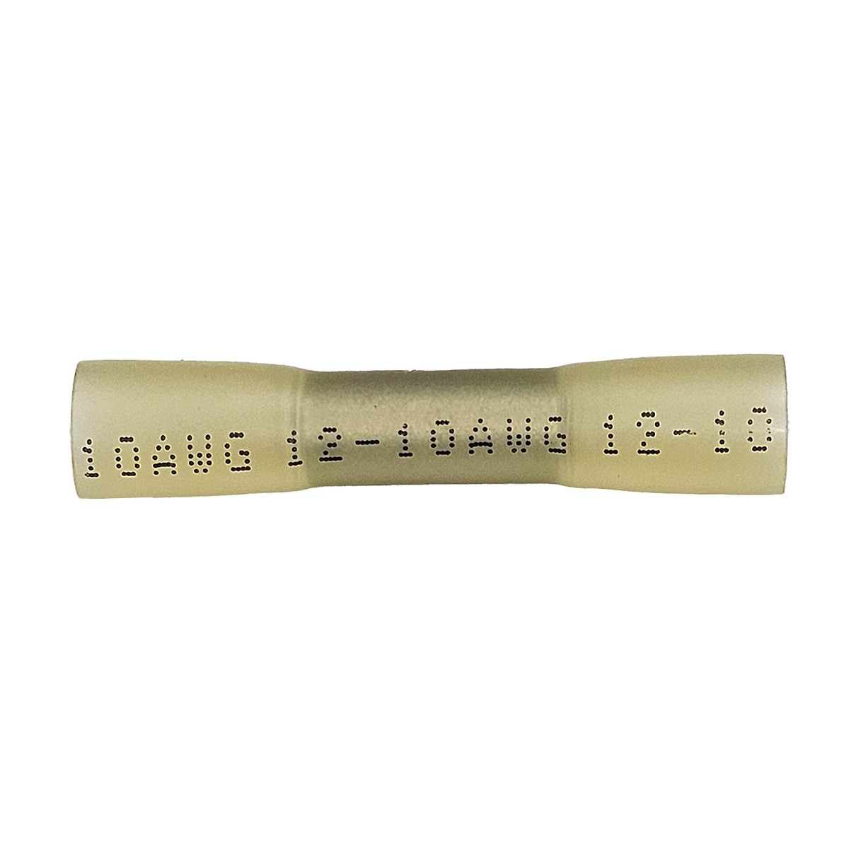 Kit Conector Tipo Luva Termo Retrátil Amarelo 12-10 AWG para fio de 2.7-6mm² Emenda de Fio (10 peças) - EPMAN