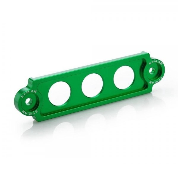 Fixador de Bateria Curto Epman para Honda em Alumínio - Verde