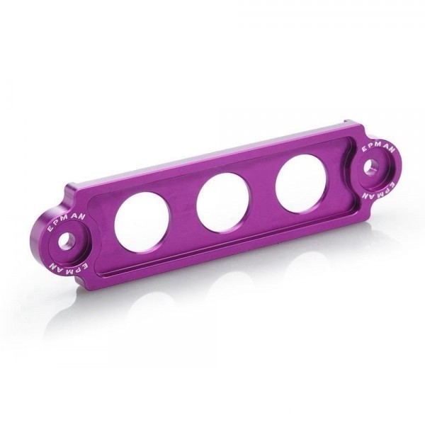 Fixador de Bateria Curto Epman para Honda em Alumínio - Roxo