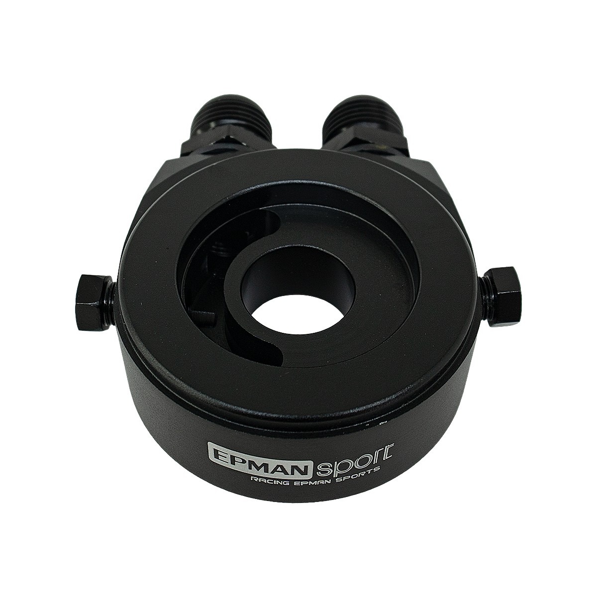 Suporte Filtro De Óleo Sandwich Plate Epman P/ Radiador Óleo - Preto