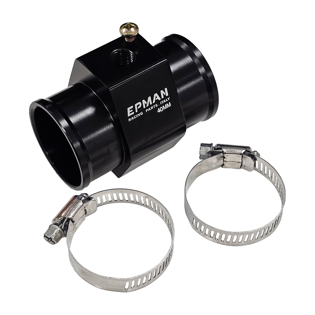 Adaptador para Sensor de Temperatura Entrada e Saída 40mm Preto Epman