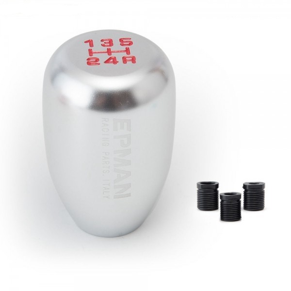  Manopla de Câmbio Curta 5 Marchas + Ré em Alumínio Epman - Prata