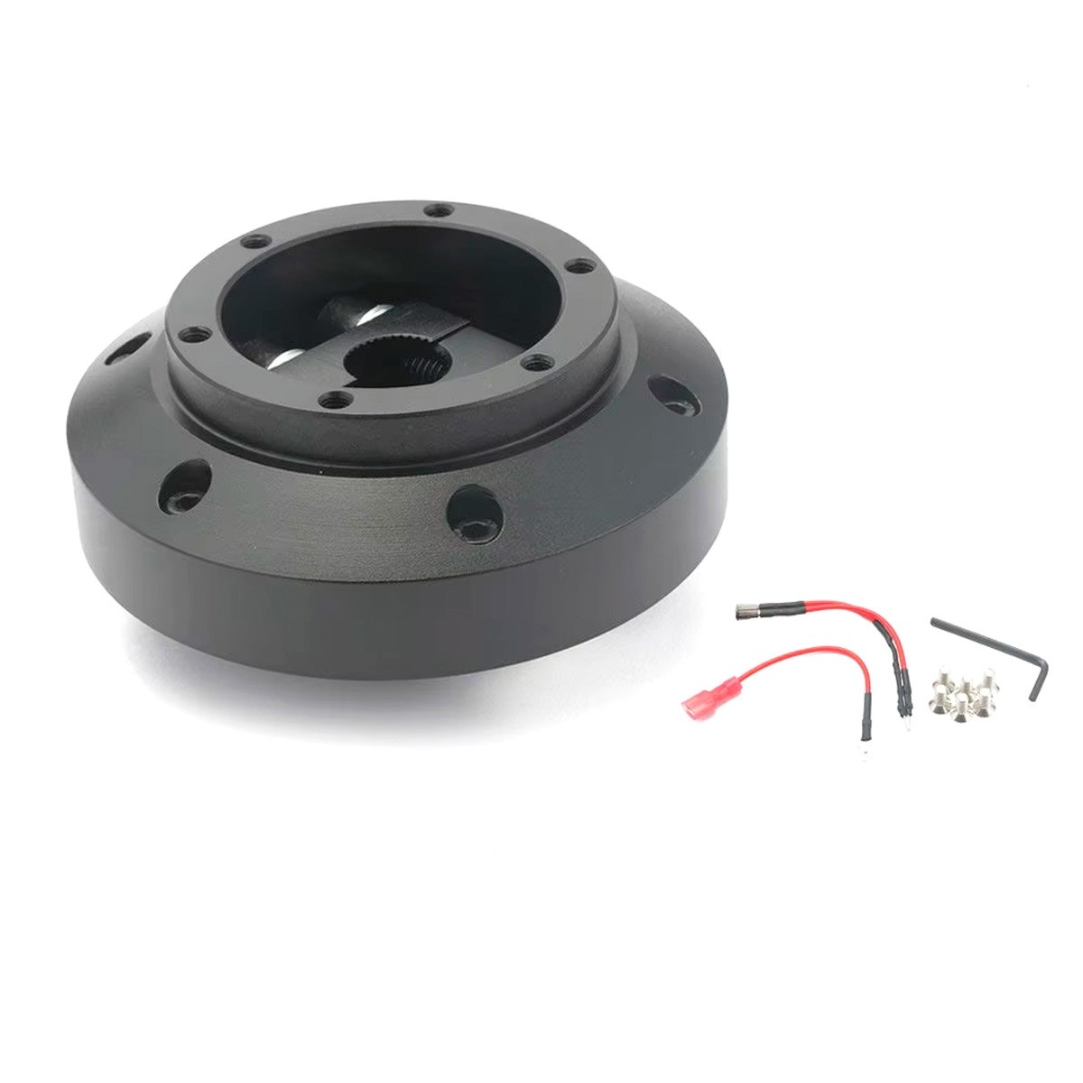 Cubo Curto EPMAN Adaptador de Volante Esportivo para MITSUBISHI EVO 7 8 9 - 2001 a 2007