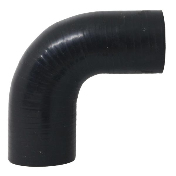 Mangote Preto em Silicone Redutor 90° 2,5" (63mm) para 2,25" (57mm) * 120mm - Epman