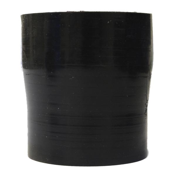 Mangote Preto em Silicone Redutor Reto 2,5" (63mm) para 2,25" (57mm) * 76mm - Epman