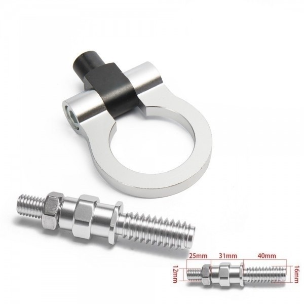 Engate Reboque Esportivo Billet c/ rosca para VW e Audi Geração MK6 2010 - 2014 Epman - Prata