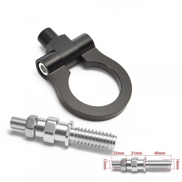 Engate Reboque Esportivo Billet c/ rosca para BMW Mini Cooper F55 F56 Epman - Preto