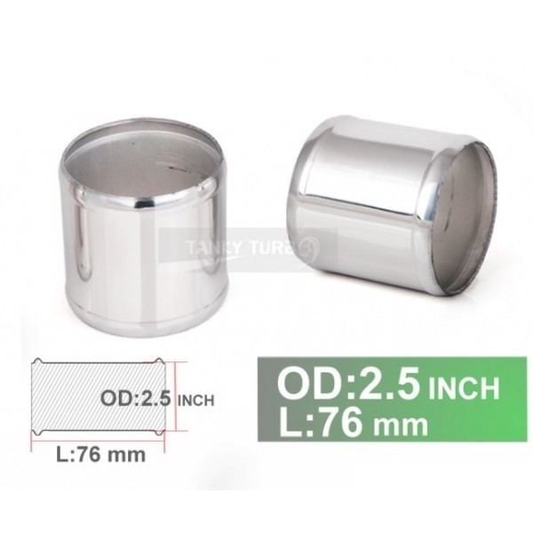 Cano em alumínio Reto de 2-1/2" com 76mm de comprimento - Epman