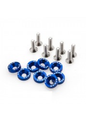 Kit de Arruela Billet Universal com parafuso M6 EPMAN - Azul