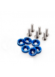 Kit de Arruela Billet Universal com parafuso M8 EPMAN - Azul