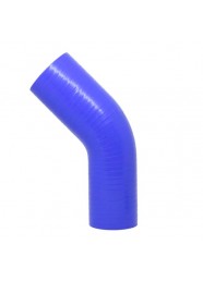 Mangote Azul em Silicone Redutor 45° 2,5" (63mm) para 2,25" (57mm) * 120mm - Epman