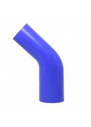 Mangote Azul em Silicone Redutor 45° 2,5" (63mm) para 2" (51mm) * 120mm - Epman