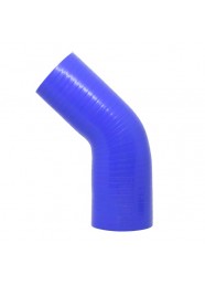 Mangote Azul em Silicone Redutor 45° 2,75" (70mm) para 2,5" (63mm) * 120mm - Epman