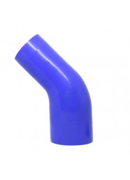 Mangote Azul em Silicone Redutor 45° 3" (76mm) para 2,5" (63mm) * 120mm - Epman