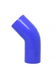 Mangote Azul em Silicone Redutor 45° 3" (76mm) para 2,75" (70mm) * 120mm - Epman