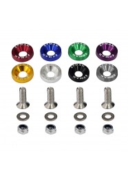 Kit 4 Arruelas Billet Universal com parafuso e porca M6 EPMAN