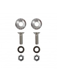 Par de Arruela Billet Universal com parafuso e porca M6 EPMAN - Prata