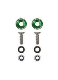 Par de Arruela Billet Universal com parafuso e porca M6 EPMAN - Verde