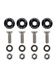 Kit 4 Arruelas Billet Universal com parafuso e porca M6 EPMAN - Preto