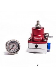 Dosador Carro Injetado + Relógio De Pressão Prata e Vermelho 0-150PSI Epman