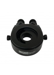 Suporte Filtro De Óleo Sandwich Plate Epman P/ Radiador Óleo - Preto