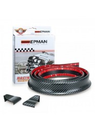 Kit Spoiler Adesivo Aerofólio Aerodinâmico Epman 1.5 Metros - Fibra de Carbono