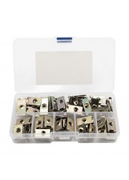 Kit 110 Peças Fixadores Internos Presilhas e Porcas Universais - Epman