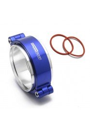 Abraçadeira V-Band HD 3" para pressurização em Aluminio com Flanges Epman - Azul