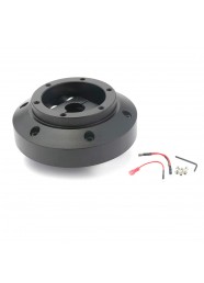 Cubo Curto EPMAN Adaptador de Volante Esportivo para MITSUBISHI EVO 7 8 9 - 2001 a 2007